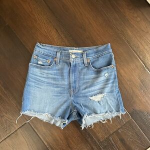 Levi’s High Rise Denim Blue Women's Shorts